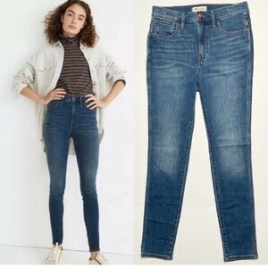 MADEWELL 10” HIGH-RISE SKINNY SZ 27